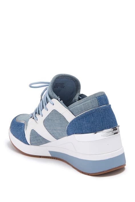 michael kors sneakers sleehak|michael kors denim sneakers.